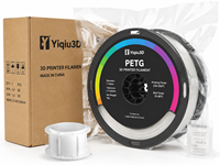 Filament PETG Yiqiu3D 1,75 mm pour imprimante 3D, couleurs translucides brillantes, tons de peau, blanc crème, pour Bambu Lab Prusa