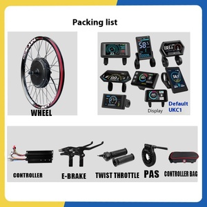 Kit de conversion de VTT 72v5000W pour construire un vélo électrique avec modification de batterie au lithium MTX Wheel UKC1 Écran couleur LCD - Product Image 5