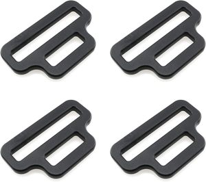 Hebillas de Plástico Negro para Ajustar Mochilas, Reductoras de Bucle a Bucle, de Transición, de 10 mm - Product Image 3