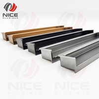 Profilé en aluminium polyvalent pour poignées CNC pour tiroirs de cuisine, commodes, salons, bars à domicile et hôtels