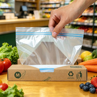 Op maat gemaakte ziplock zakjes voor voedselverpakkingen, fruit, hersluitbare ziplock zakjes, transparante plastic zakjes voor fruit & groenten.