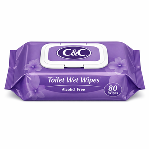 Lingettes jetables extra larges hypoallergéniques à base de plantes, papier toilette humide pour adultes - Product Image 1