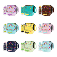 Everich Nouveau Design ODM Boîte à lunch portable pour enfant, ensemble de boîtes à bento en plastique anti-fuite avec bouteille d'eau et sac à lunch