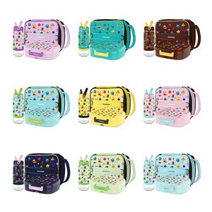 Everich - Juego de Loncheras Bento de Plástico a Prueba de Fugas con Diseño Nuevo Odm <span class=keywords><strong>para</strong></span> Niños, con Botella de <span class=keywords><strong>Agua</strong></span> y Bolsa <span class=keywords><strong>para</strong></span> Lonchera - Product Image 3