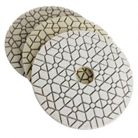 Nouvelles plaquettes de polissage diamantées de 100 mm (4 pouces) grain 1500 pour pierre, béton, marbre, granit, ponçage de sols, compatibles avec les meuleuses d'angle OEM