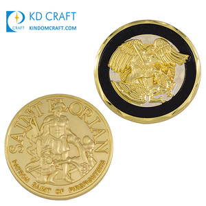 Vente en gros chine métal laiton estampage or argent double placage nouveauté pièce pour collection - Product Image 4