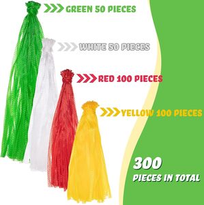 Huamaohengchun 300 Bolsas de Malla de Nylon LDPE Reutilizables y Duraderas con Cierres de Lazo para Almacenamiento de Productos, Verduras y Mariscos de 13.8-23.6 Pulgadas - Product Image 5