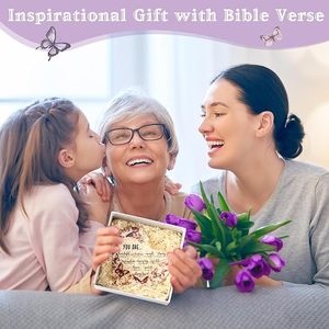 Décoration de bureau pour femmes chrétiennes inspirantes, verset biblique, prière, cœur en acrylique, inscription religieuse, cadeau d'anniversaire pour maman, sœur - Product Image 2