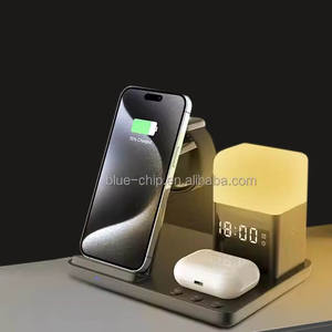 Magnete 2024 stazione notturna antiurto copertura veloce da comodino digitale caricabatterie Wireless con sveglia per <span class=keywords><strong>Apple</strong></span> Smartphone ricarica - Product Image 2