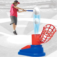 Machine de lancer de balles de sport pour T-ball, lancer de balles de tennis en plastique, lanceur d'exercices, jeu de plein air pour enfants, jouet de baseball, ensemble de base