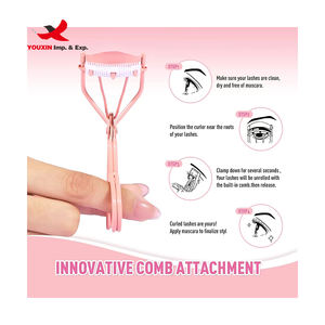 Mixed Procurement Low Price FENGFLY Pink <b>Eyelash</b> <b>Curler</b> With Comb Wholesale DIY Lashes Extensions Tool Lash <b>Curlers</b> Brush Comb - Product Image 6