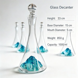 <span class=keywords><strong>Carafe</strong></span> à vin en cristal de montagne personnalisée OEM, sans plomb, grande capacité, pour vin rouge et whisky, avec <span class=keywords><strong>a</strong></span>érateur, coffret cadeau, vente en gros - Product Image 2