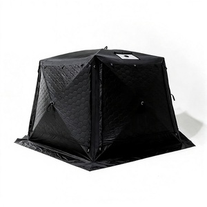 <span class=keywords><strong>Tente</strong></span> de basecamp pop-up isolée sur mesure pour 8 personnes, <span class=keywords><strong>4</strong></span> saisons, avec cheminée intégrée, imperméable, <span class=keywords><strong>tente</strong></span> chaude d'hiver - Product Image 3