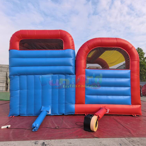 Castillo inflable comercial para niños, reino animal, combo 4 en 1 con tobogán - Product Image 2