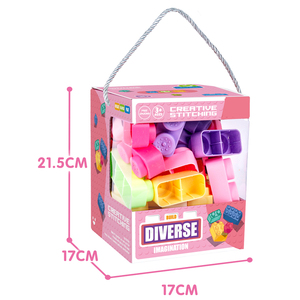 Kreative Montage weiche 3d DIY Bausteine Spielzeug pädagogisch - Product Image 2