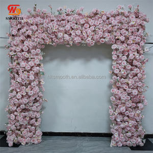 Bouquet floral artificiel personnalisé SMOOTH, roses roses, centre de table pour mariage - Product Image 4