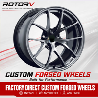 RI-A Maßgefertigte Geschmiedete Leichtmetallfelgen 16-24 Zoll 5x112 5x114.3 für Volkswagen Golf R MK8 Hyundai I30 N Kia Stinger GT Autoräder