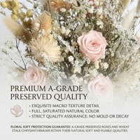 Umweltfreundlicher Konservierter Blumenstrauß mit Individueller Verpackung Getrocknetes Blumenbündel Markengeschenke für Valentinstag Weihnachten