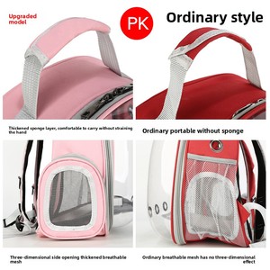 Zaino Trasportino per Gatti, Portatile e Trasparente, Design a Capsula Spaziale Traspirante con Colore Unico - Product Image 3