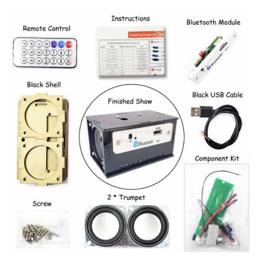 DIY Speaker Kit Electronics DIY Soldering Project Practice Solder Assembly DIY Electronic Kit Component 2*3W Speakers