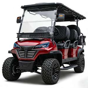 Voiture de chasse électrique 6 places 4+2, chariot de golf surélevé <span class=keywords><strong>4x4</strong></span> tout-terrain avec couleur camouflage pour utilisation en milieu sauvage - Product Image 1