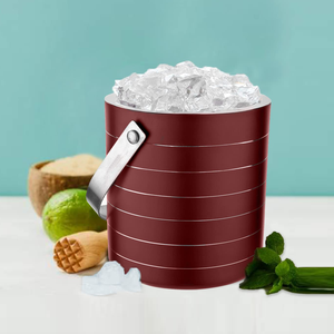 Seau à glace isotherme avec poignée latérale, récipient durable en métal pour refroidir les boissons, idéal pour la maison, les bars, les restaurants, les hôtels, les fêtes et les événements - Product Image 3