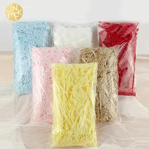 Trong Gói Bán Buôn 10G 20G 30G 50G 100G 1Kg Tái Chế Crinkle Vàng Đen Xé Giấy Phụ Cho Hộp Quà Tặng Bao Bì