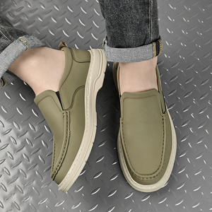 Zapatos de Cuero Genuino para Hombre, Zapatos Casuales de Negocios Formales Negros Antideslizantes con Punta Ancha para Hombre, Calzado Moderno - Product Image 4