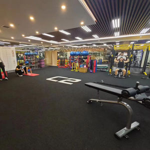 Tuiles en caoutchouc insonorisantes et imperméables - pour appartement, salle de sport, salle de sport à domicile, jardin et couloir pour éviter les plaintes de bruit - Product Image 1