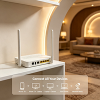 Router de Fibra Óptica Inalámbrico FTTH SOHO HG8546M Epon GPON ONT 2.4G con Puerto VOIP TEL, Gateway de Red Segura para el Hogar