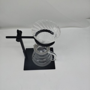 Porte-café à main en acier inoxydable, cafetière, cafetière à main, pot partagé, porte-filtre réglable - Product Image 6