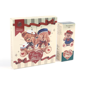 Boîte d'emballage en carton recyclable pour produits de <span class=keywords><strong>jeu</strong></span> Love Bear, petite, avec gaufrage, débossage et dorure à chaud - Product Image 2