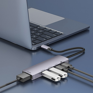 Hub <span class=keywords><strong>USB</strong></span> C 5 en 1, 4K 60Hz <span class=keywords><strong>HDMI</strong></span> <span class=keywords><strong>USB</strong></span> 3.0/2.0 100W PD Charge Multi-Ports <span class=keywords><strong>Adaptateur</strong></span> <span class=keywords><strong>pour</strong></span> Ordinateur Portable Téléphone Tablette Type-C Station d'Accueil - Product Image 5