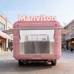 Remorque de service alimentaire mobile multifonctionnelle en acier galvanisé, cadre résistant <span class=keywords><strong>à</strong></span> la rouille, conception <span class=keywords><strong>à</strong></span> 4 roues, certifiée DOT CE pour l'extérieur - Product Image 3