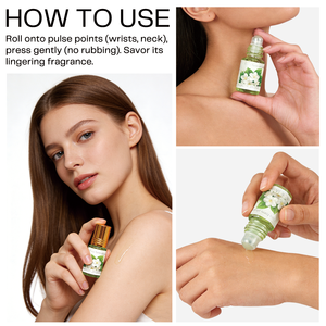 Perfume en Roll-on de Lujo Personalizado, 3 ml, Aroma Floral Árabe para Mujer, Jazmín, Hojas Verdes, Almizcle, Fragancia Original - Product Image 5