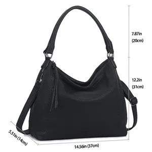 Borsa Hobo da ufficio per uso quotidiano KCB19, borsa a tracolla minimalista da donna, borsa Vintage per borse da donna