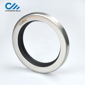 Selo de óleo labial 60*80*8 ptfe, com caixa de aço inoxidável, único lábio e parafuso duplo, compressor de ar, peças de reposição - Product Image 1