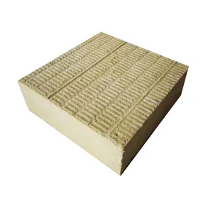 Wholesale insulation mineralwool panel 100mm fire rated rock wool
