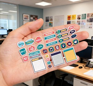 Pegatina Personalizada Kiss Cut para Decoración de Diarios, Libros y Calendarios, Hoja de Pegatinas Ecológicas para Cuadernos - Product Image 4