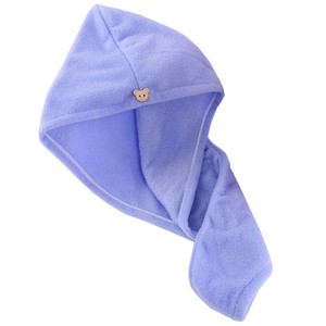 Gorro para secar el cabello de lana coral de 25x60 cm, toalla absorbente de secado rápido para cabello largo - Product Image 5