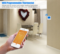 Controlador de Temperatura de Agua Digital WiFi, Precisión 1, 4000W, Calefacción Eléctrica, Caldera de Pared, Sensor NTC, Control 5-99