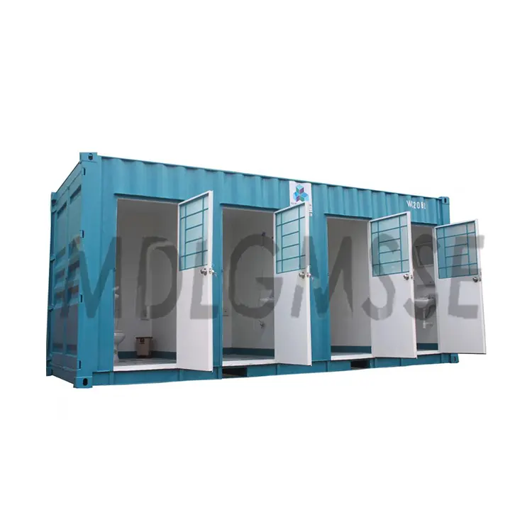 10ft 40ft container igienici mobili temporaneo toilette portatile di lavoro campo mobile contenitore wc