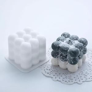 SHUXIN <b>Silicone</b> Eco-Friendly Food Grade Irregular Shape DIY 3D Aromatherapy Candle <b>Mold</b> for Soap <b>Cake</b> Tools Microwave Oven Safe - Product Image 4
