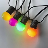 Nouvelle guirlande lumineuse LED en plastique étanche IP44 G45 E27 de 10 m avec 10 ampoules pour la décoration extérieure de Noël, de mariages et d'anniversaires