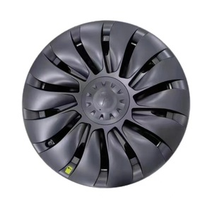Lot de 4 capuchons de moyeu gris pistolet couvercle de jante protecteur d'<span class=keywords><strong>enjoliveur</strong></span> 19 pouces <span class=keywords><strong>Aero</strong></span> Turbine enjoliveurs de roue pour modèle <span class=keywords><strong>Tesla</strong></span> - Product Image 2