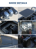 Bateau pneumatique de pêche sportive Haohai RIB760B en PVC/Hypalon, capacité 13 personnes, moteur hors-bord, durable et léger