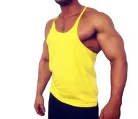 Herren fitness baumwolle gym singulett individuelles bodybuilding gold farbe gym tank tops