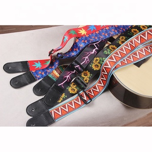 Sello caliente individualidad colorido cinturón de guitarra personalidad personalizada poliéster bajo acústico correa de guitarra eléctrica con cerradura - Product Image 3