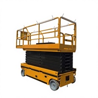 Plateforme élévatrice à ciseaux en acier robuste Lemax LS10 3-14m, capacité de 450 kg, autopropulsée, électrique, hydraulique