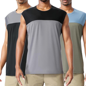 Custom Printed <b>Singlet</b> Summer Streetwear High Quality Vest O-Neck Muscle Fit Ribbed <b>For</b> <b>Men</b> - Product Image 4